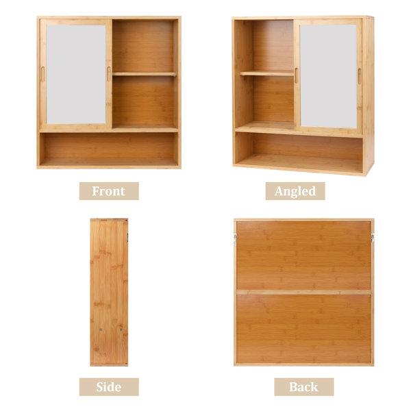 Bay Isle Home Conteh Solid Wood Wall Bathroom Cabinet & Reviews | Wayfair